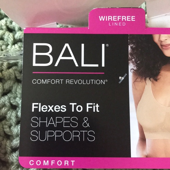 Bali Cool Comfort Wirefree Lined Bra Small - Picture 8 of 9